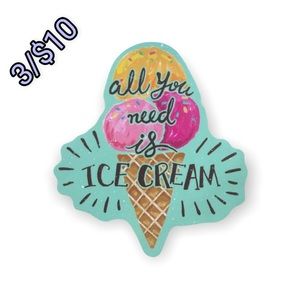 ✨3/$10✨Ice Cream Sticker